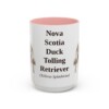 15oz-nova-scotia-duck-tolling-retriever-mug-latin-pink 15oz Nova Scotia Duck Tolling Retriever Latin Mug, Pink, front view