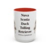 15oz-nova-scotia-duck-tolling-retriever-mug-latin-red 15oz Nova Scotia Duck Tolling Retriever Latin Mug, Red, front view