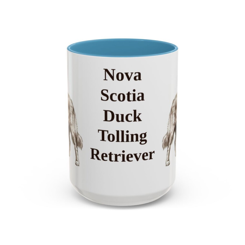 15oz-nova-scotia-duck-tolling-retriever-mug-light-blue 15oz Nova Scotia Duck Tolling Retriever Mug, Light Blue, front view