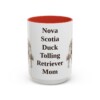 15oz Nova Scotia Duck Tolling Retriever Dog Mom Mug, Red, front view