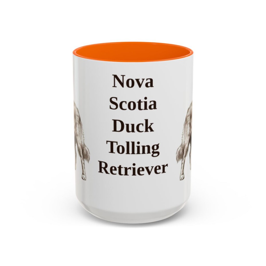15oz-nova-scotia-duck-tolling-retriever-mug-orange 15oz Nova Scotia Duck Tolling Retriever Mug, Orange, front view