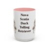 15oz-nova-scotia-duck-tolling-retriever-mug-pink 15oz Nova Scotia Duck Tolling Retriever Mug, Pink, front view