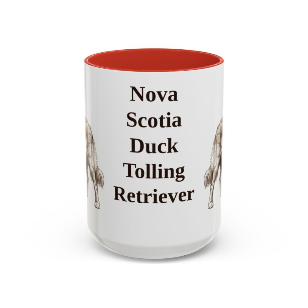 15oz-nova-scotia-duck-tolling-retriever-mug-red 15oz Nova Scotia Duck Tolling Retriever Mug, Red, front view
