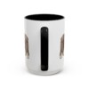 15oz Funny Old English Sheepdog Mug, Black, back view