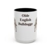 15oz Olde English Bulldogge Mug, Black, front view