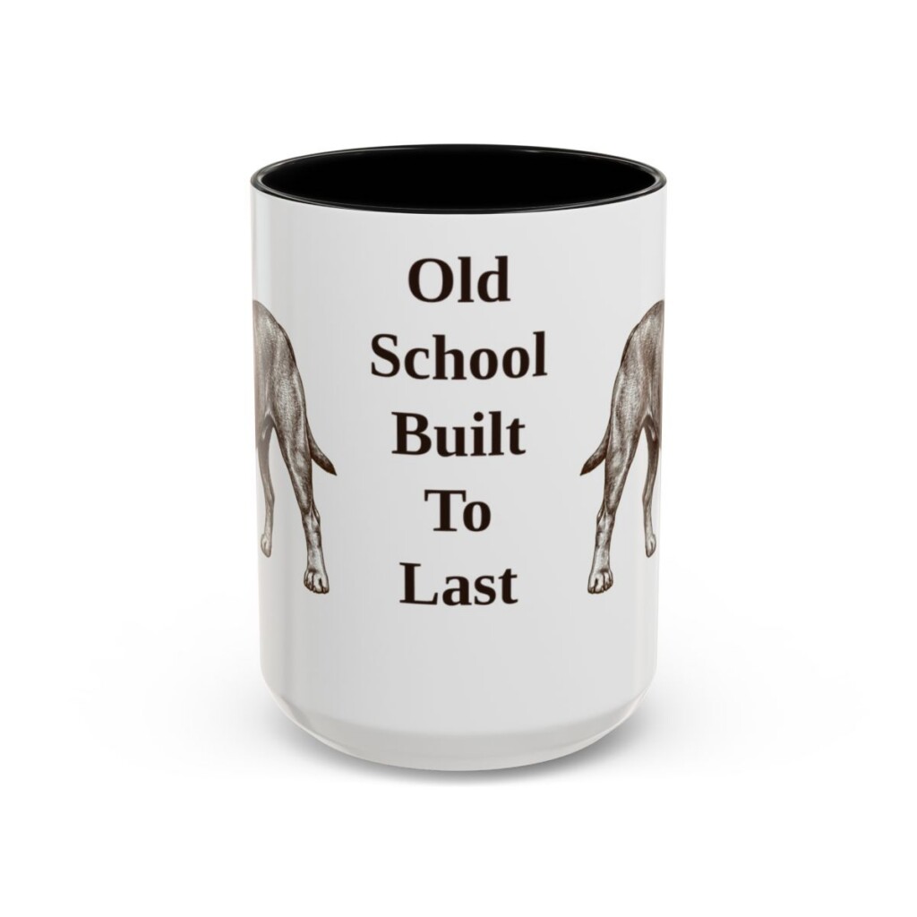 15oz Funny Olde English Bulldogge Mug, Black, front view