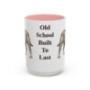 15oz Funny Olde English Bulldogge Mug, Pink, front view