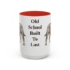 15oz Funny Olde English Bulldogge Mug, Red, front view