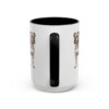 15oz Olde English Bulldogge Latin Mug, Black, back view