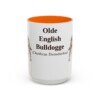 15oz Olde English Bulldogge Latin Mug, Orange, front view
