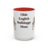 15oz-olde-english-bulldogge-mug-mom-red 15oz Olde English Bulldogge Dog Mom Mug, Red, front view