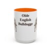 15oz Olde English Bulldogge Mug, Orange, front view