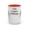 15oz Olde English Bulldogge Mug, Red, front view