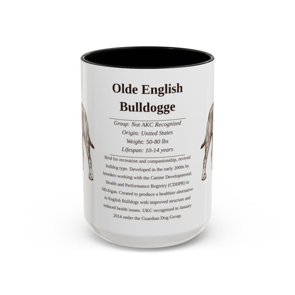 15oz-olde-english-bulldogge-mug-writeup-black-front 15oz Olde English Bulldogge Mug, Black, front view
