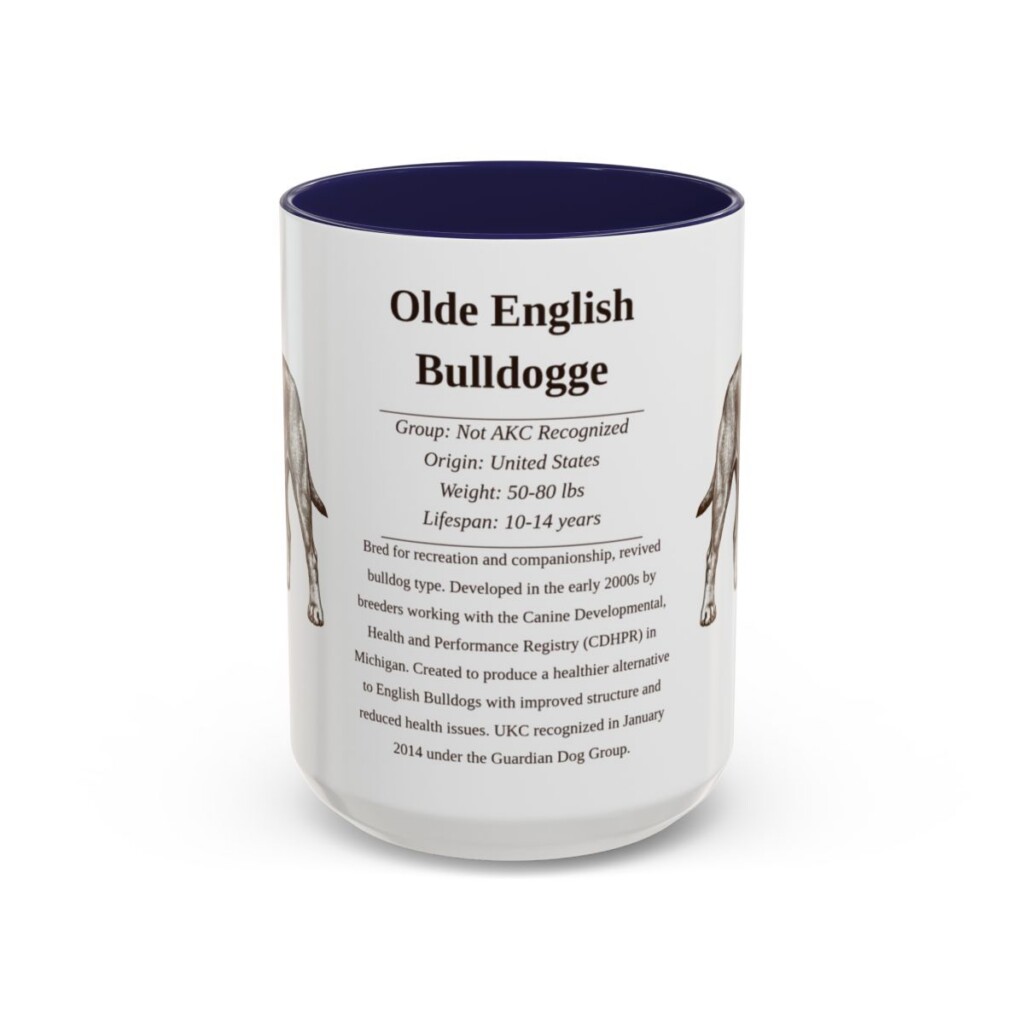 15oz-olde-english-bulldogge-mug-writeup-navy 15oz Olde English Bulldogge Mug, Navy, front view