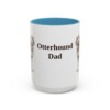 15oz Otterhound Dog Dad Mug, Light Blue, front view