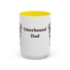 15oz Otterhound Dog Dad Mug, Yellow, front view