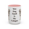 15oz Funny Otterhound Mug, Pink, front view