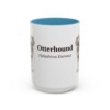 15oz-otterhound-mug-latin-light-blue 15oz Otterhound Latin Mug, Light Blue, front view