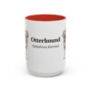 15oz-otterhound-mug-latin-red 15oz Otterhound Latin Mug, Red, front view