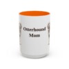 15oz Otterhound Dog Mom Mug, Orange, front view