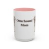 15oz Otterhound Dog Mom Mug, Pink, front view