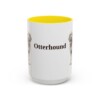 15oz Otterhound Mug, Yellow, front view