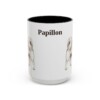 15oz Papillon Mug, Black, front view