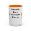 15oz Funny Papillon Mug, Orange, front view