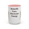 15oz Funny Papillon Mug, Pink, front view