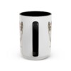 15oz Papillon Latin Mug, Black, back view