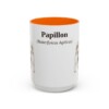 15oz Papillon Latin Mug, Orange, front view