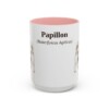 15oz Papillon Latin Mug, Pink, front view
