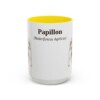 15oz Papillon Latin Mug, Yellow, front view