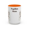 15oz Papillon Dog Mom Mug, Orange, front view