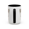 15oz Papillon Mug, Black, back view