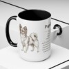 15oz Papillon Mug, Black, lifestyle photo