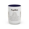 15oz Papillon Mug, Navy, front view