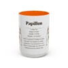 15oz Papillon Mug, Orange, front view