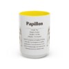 15oz Papillon Mug, Yellow, front view