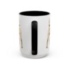 15oz Parson Russell Terrier Dog Dad Mug, Black, back view