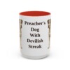 15oz Funny Parson Russell Terrier Mug, Red, front view