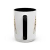 15oz Parson Russell Terrier Latin Mug, Black, back view