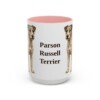 15oz-parson-russell-terrier-mug-pink 15oz Parson Russell Terrier Mug, Pink, front view