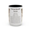 15oz parson russell terrier mug, Black