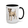 15oz parson russell terrier mug, Black