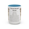 15oz parson russell terrier mug, Light Blue