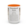 15oz parson russell terrier mug, Orange