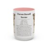 15oz parson russell terrier mug, Pink