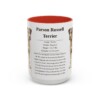 15oz parson russell terrier mug, Red